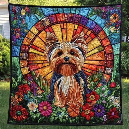 Yorkshire Terrier Quilted Blanket GFTOMA205