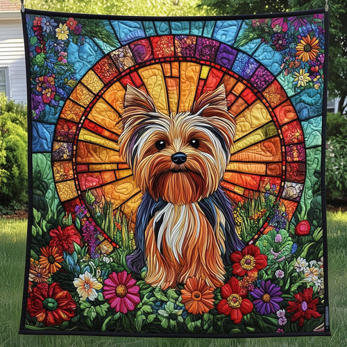 Yorkshire Terrier Quilted Blanket GFTOMA205
