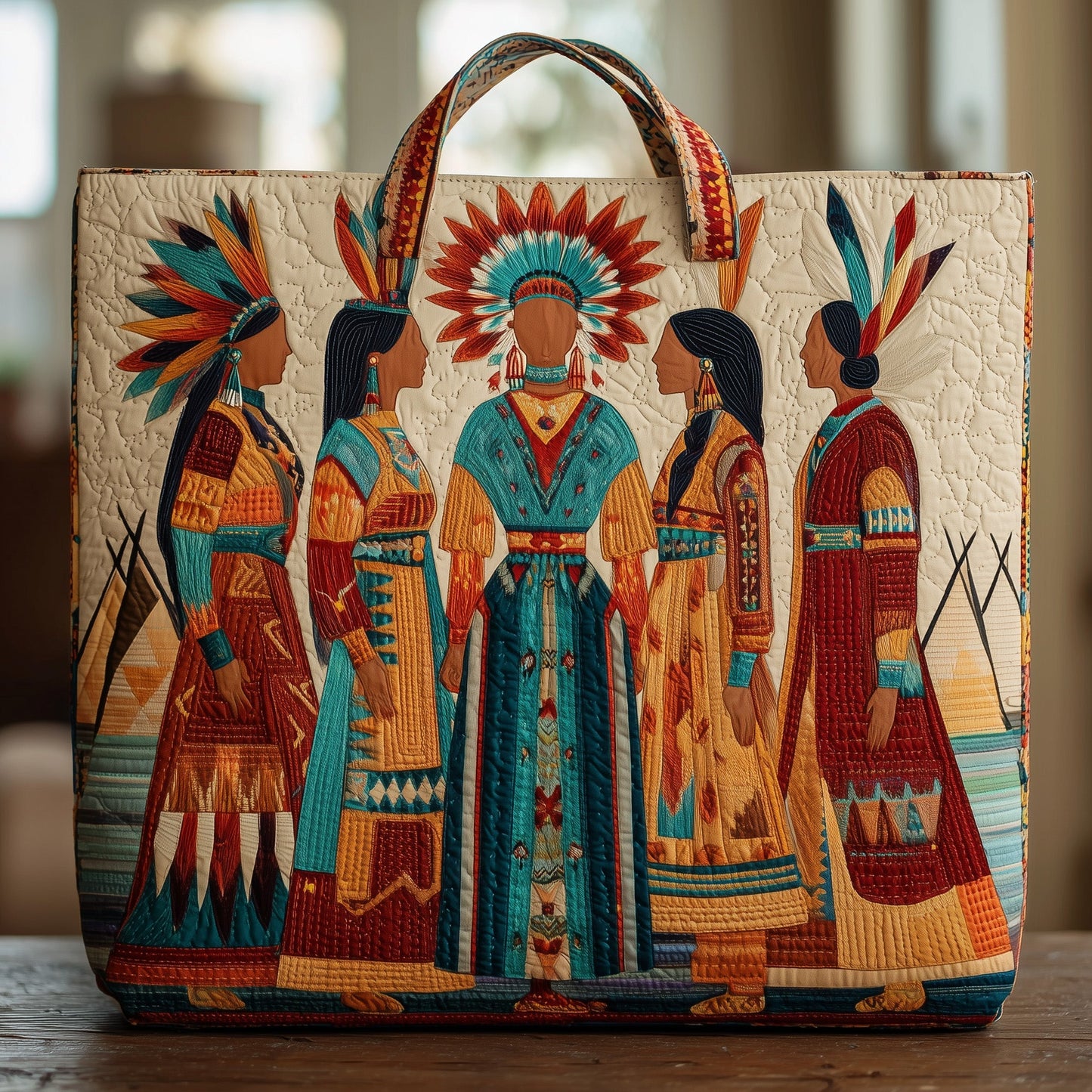 Tribal Comfort Quilted Tote Bag GFTOMA2083