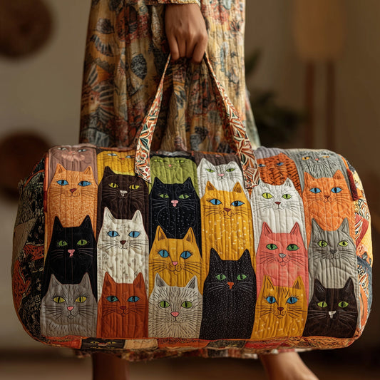 Cat Quilted Duffle Bag GFTOMA2093