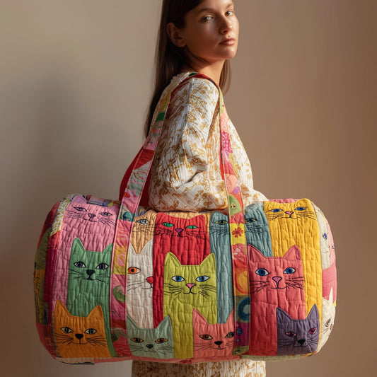 Cat Quilted Duffle Bag GFTOMA2097