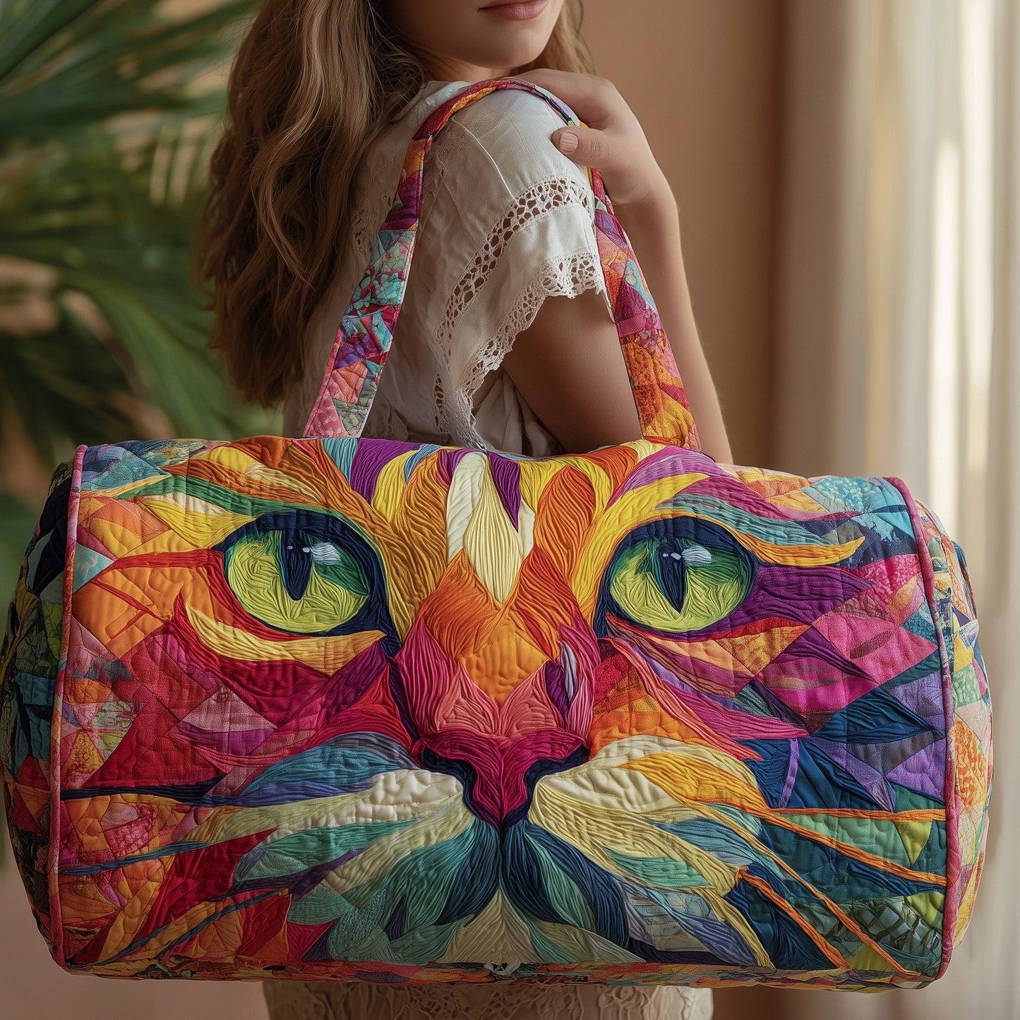 Cat Quilted Duffle Bag GFTOMA2099