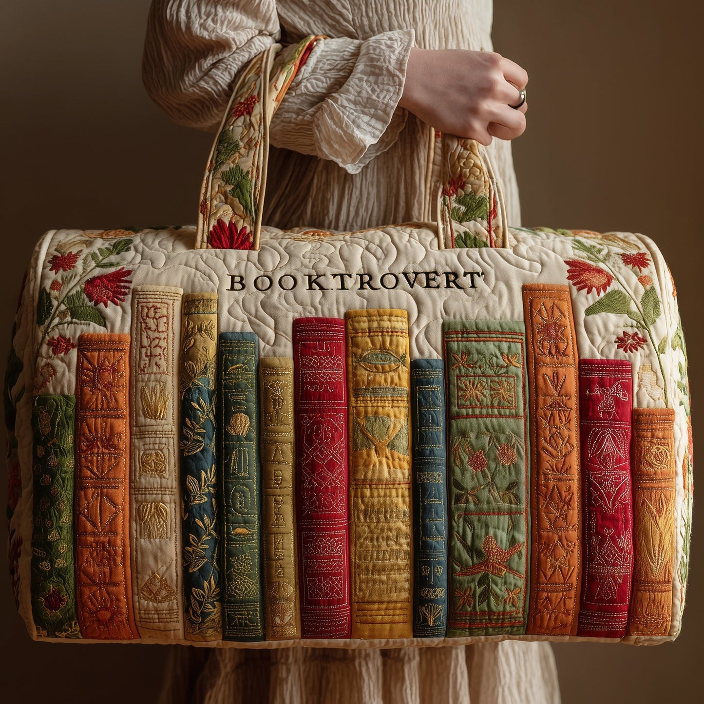 Booktrovert Quilted Duffle Bag GFTOMA2102