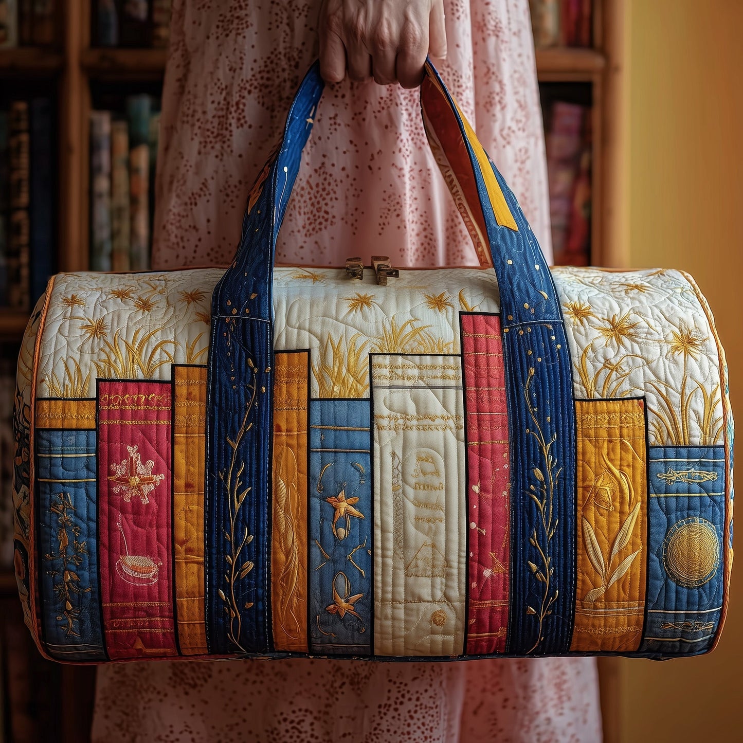 Booktrovert Quilted Duffle Bag GFTOMA2106