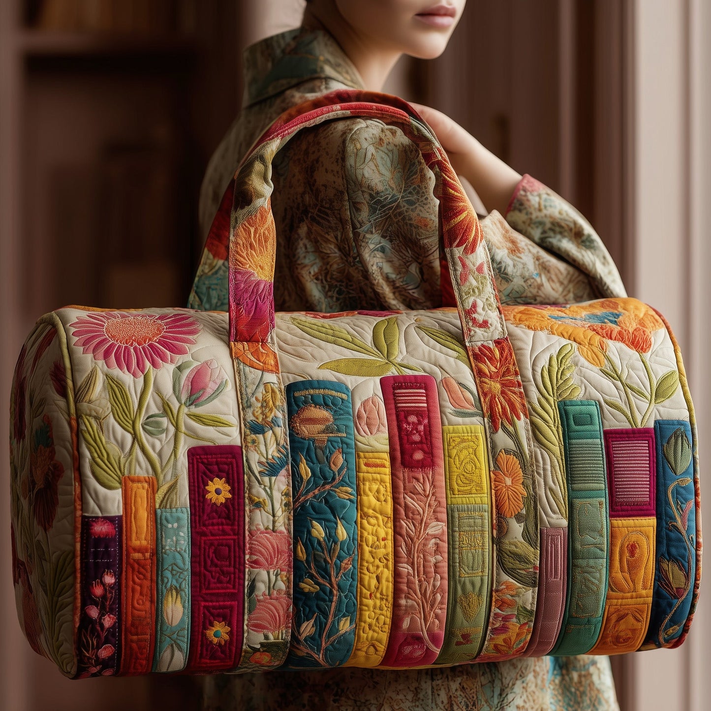 Booktrovert Quilted Duffle Bag GFTOMA2107