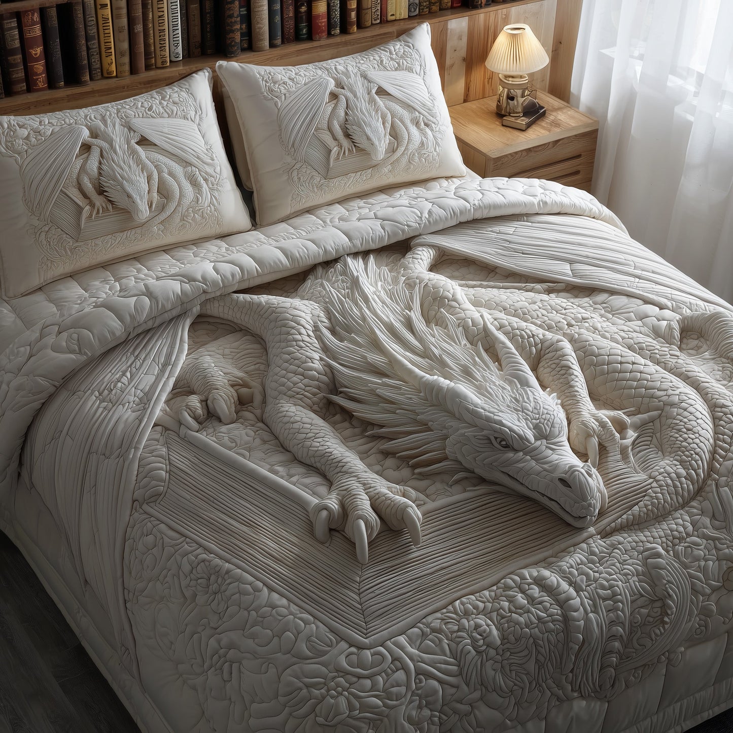 Dragon 3-Piece Quilted Bedding Set GFTOMA2126