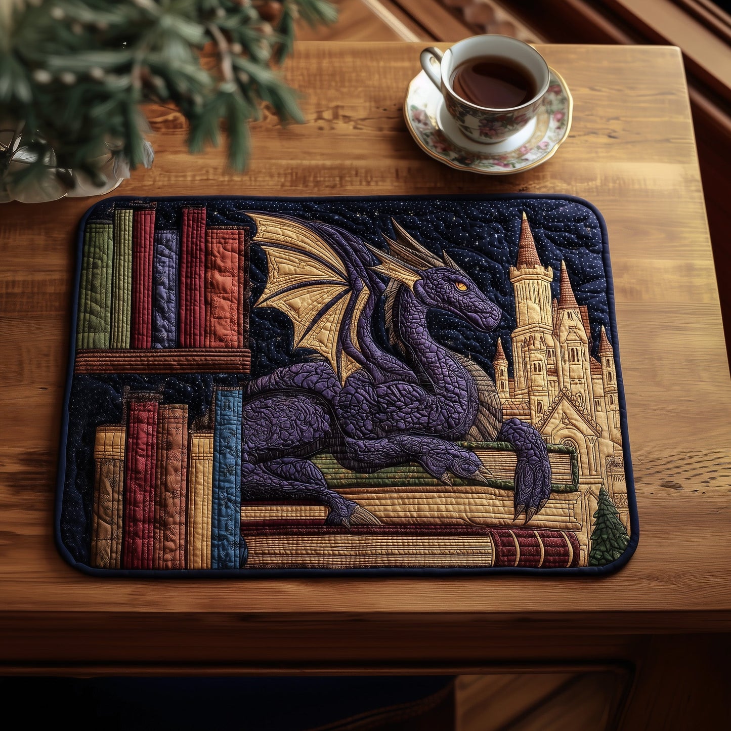 Library Dragon Quilted Place Mat GFTOMA2131