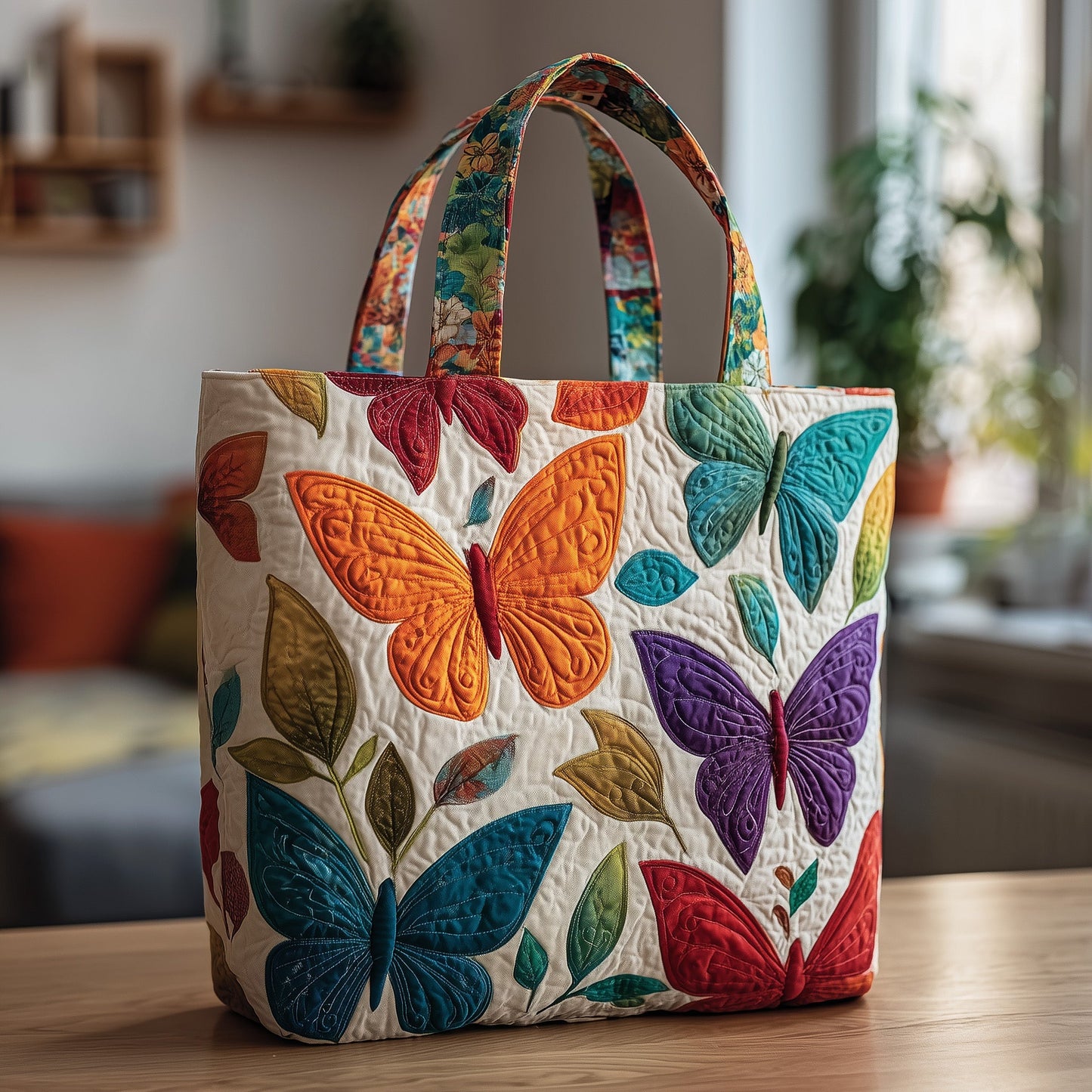 Butterfly Quilted Tote Bag GFTOMA2141