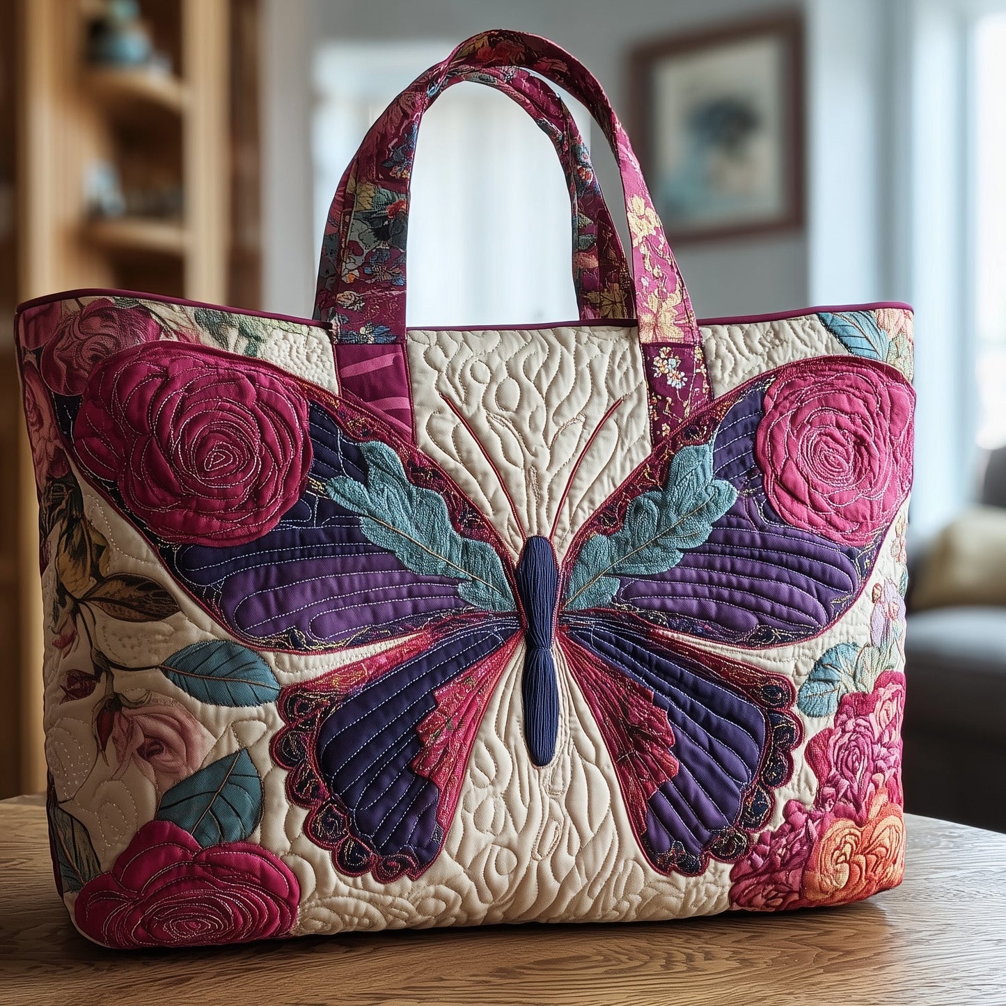 Butterfly Quilted Tote Bag GFTOMA2142