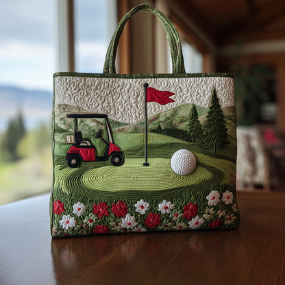 Fairway Dreams Quilted Tote Bag GFTOMA2153