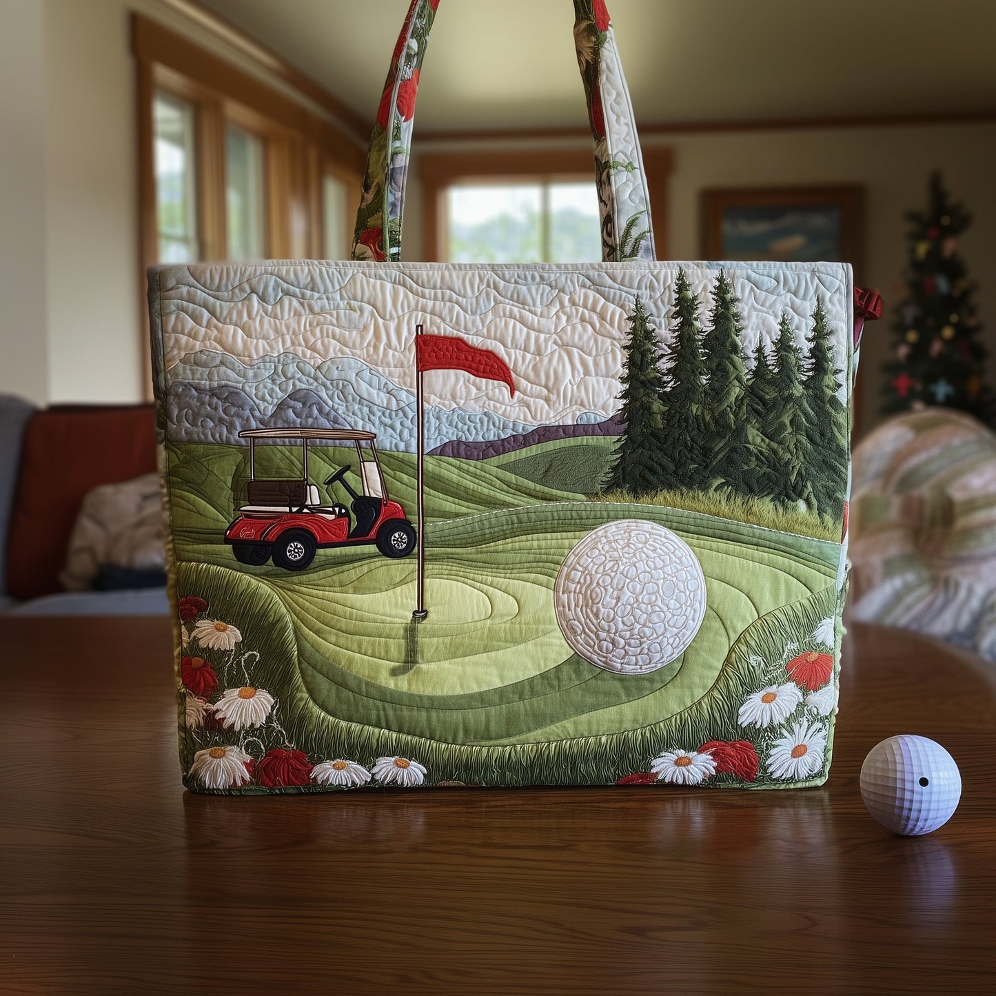 Fairway Dreams Quilted Tote Bag GFTOMA2155