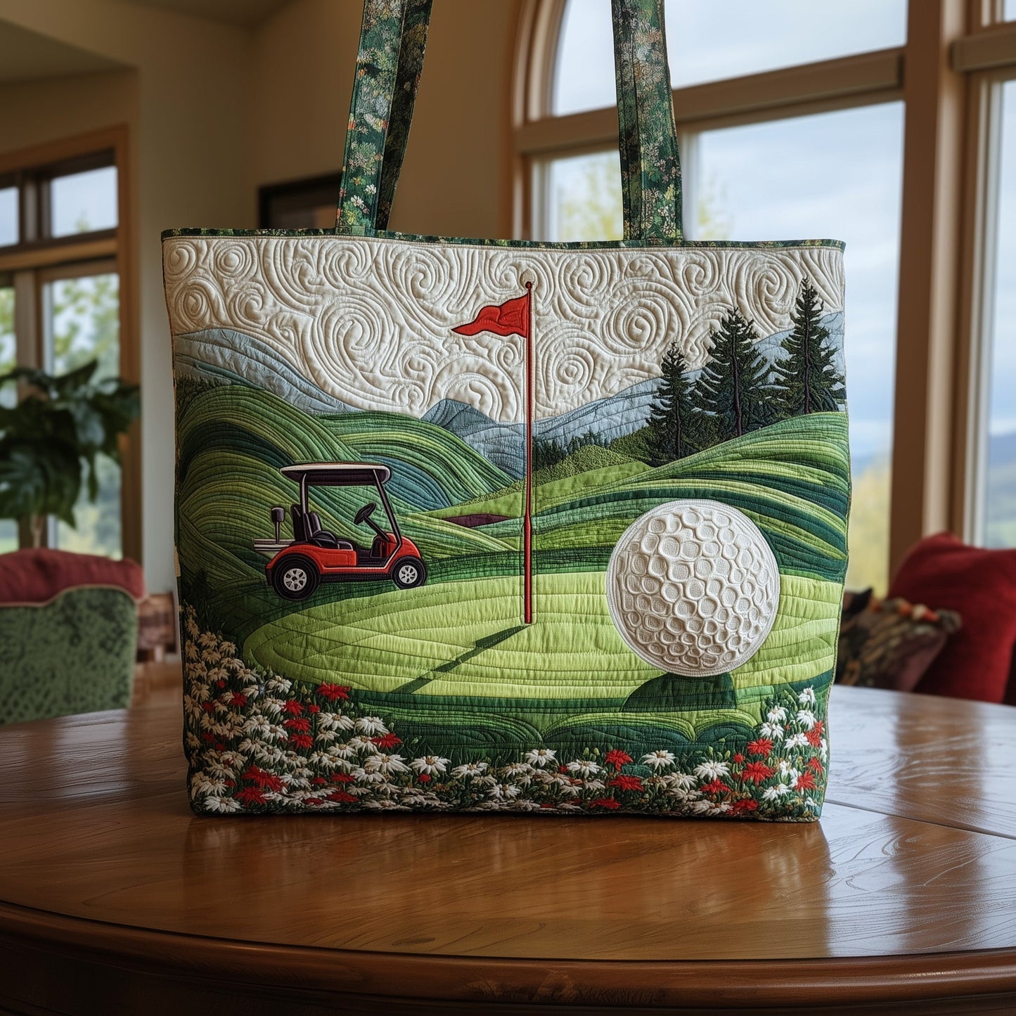 Fairway Dreams Quilted Tote Bag GFTOMA2156