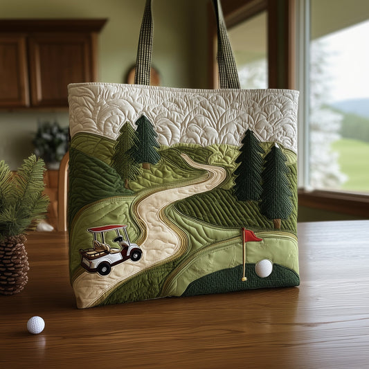 Fairway Dreams Quilted Tote Bag GFTOMA2157