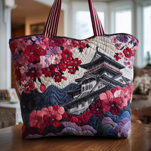 Japanese Pagoda Quilted Tote Bag GFTOMA2158