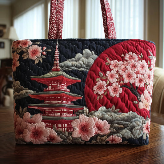 Japanese Pagoda Quilted Tote Bag GFTOMA2162