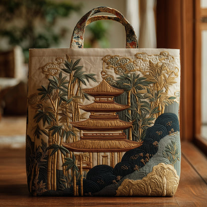 Japanese Pagoda Quilted Tote Bag GFTOMA2164