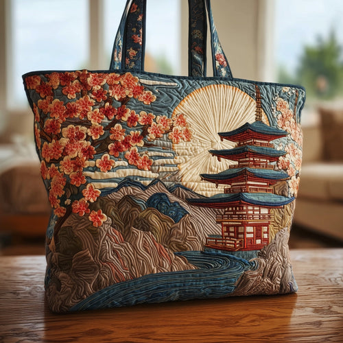 Japanese Pagoda Quilted Tote Bag GFTOMA2165