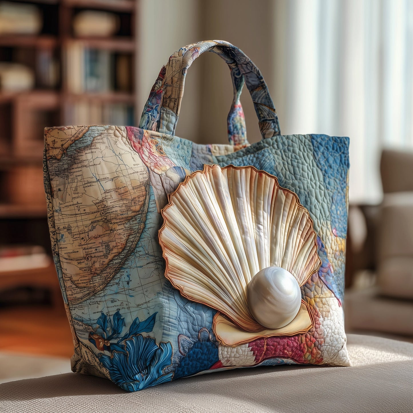 Ocean Breeze Quilted Tote Bag GFTOMA2172