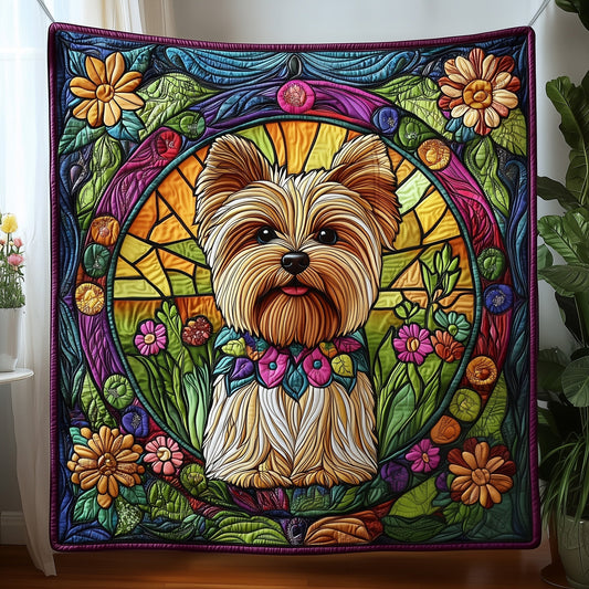 Yorkshire Terrier Quilted Blanket GFTOMA218