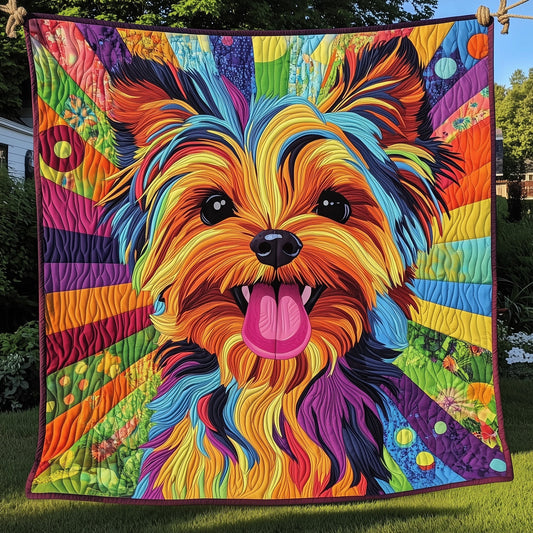 Yorkshire Terrier Quilted Blanket GFTOMA219