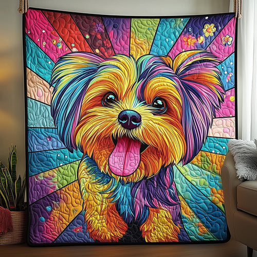 Yorkshire Terrier Quilted Blanket GFTOMA220