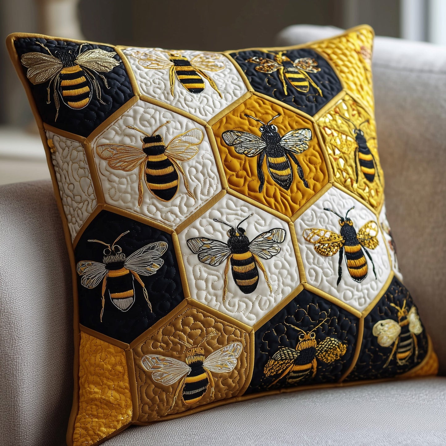 Bee Quilted Pillow Case GFTOMA2211
