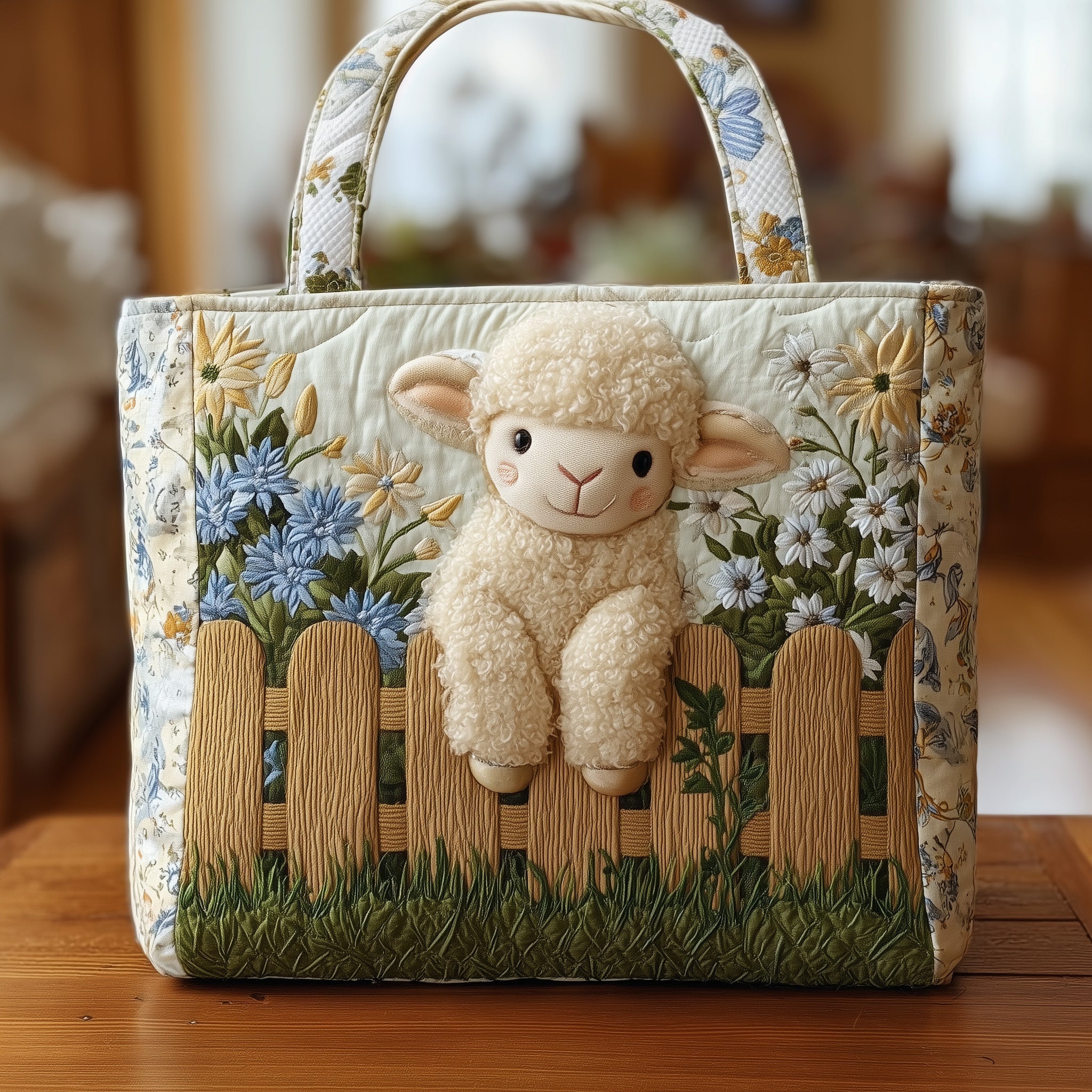 Sheep Quilted Tote Bag GFTOMA2226 – Patchique Store