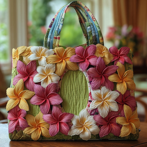 Plumeria Blossom Quilted Tote Bag GFTOMA2230