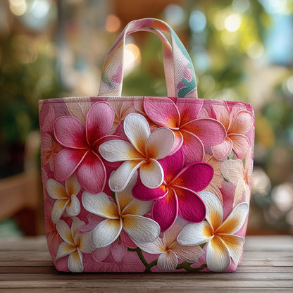 Plumeria Blossom Quilted Tote Bag GFTOMA2233