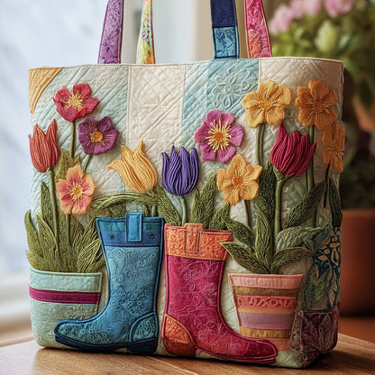 Floral Garden Quilted Tote Bag GFTOMA2238