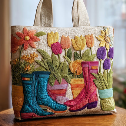 Floral Garden Quilted Tote Bag GFTOMA2239