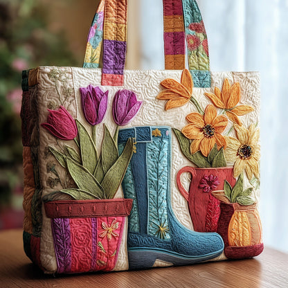 Floral Garden Quilted Tote Bag GFTOMA2240