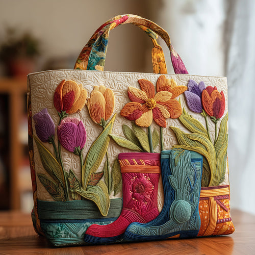 Floral Garden Quilted Tote Bag GFTOMA2241