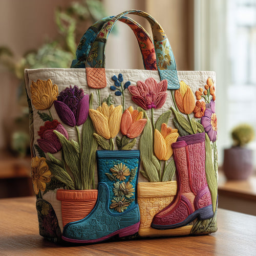Floral Garden Quilted Tote Bag GFTOMA2242