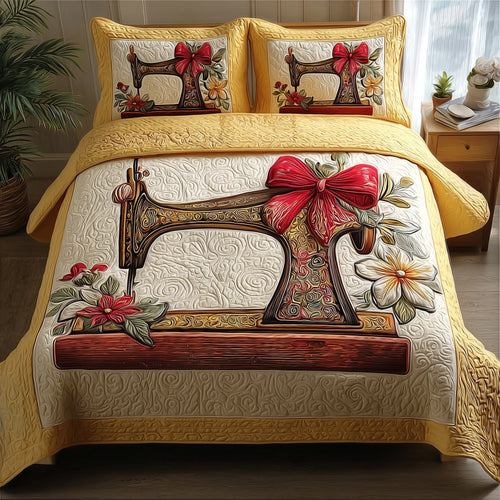 Sewing  3-Piece Quilted Bedding Set GFTOMA2262