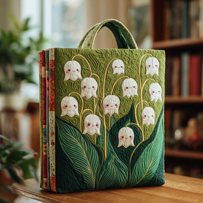 Ghost Lily Blooms Quilted Tote Bag GFTOMA2300