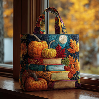 Bookish Harvest Quilted Tote Bag GFTOMA2313