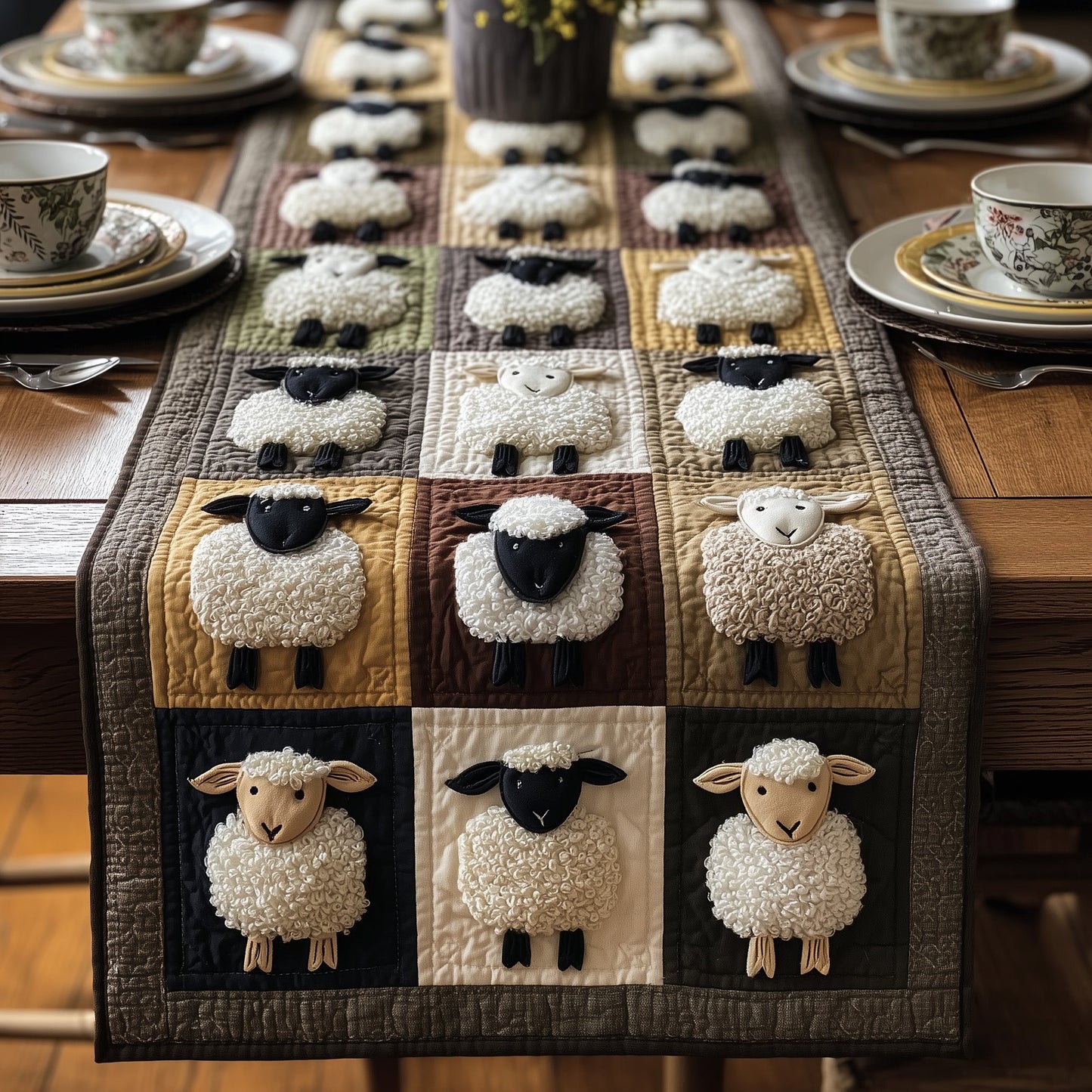 Sheep Quilted Table Runner GFTOMA2336