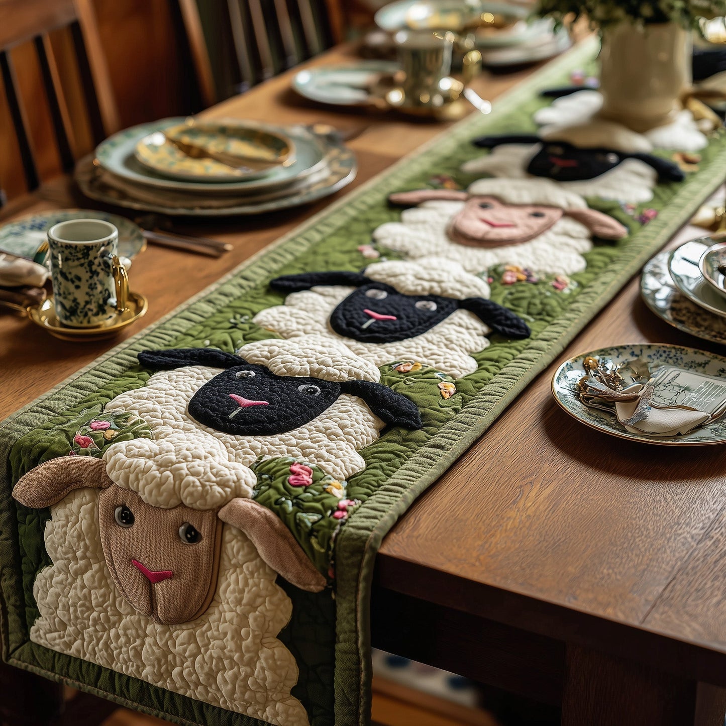 Sheep Quilted Table Runner GFTOMA2337