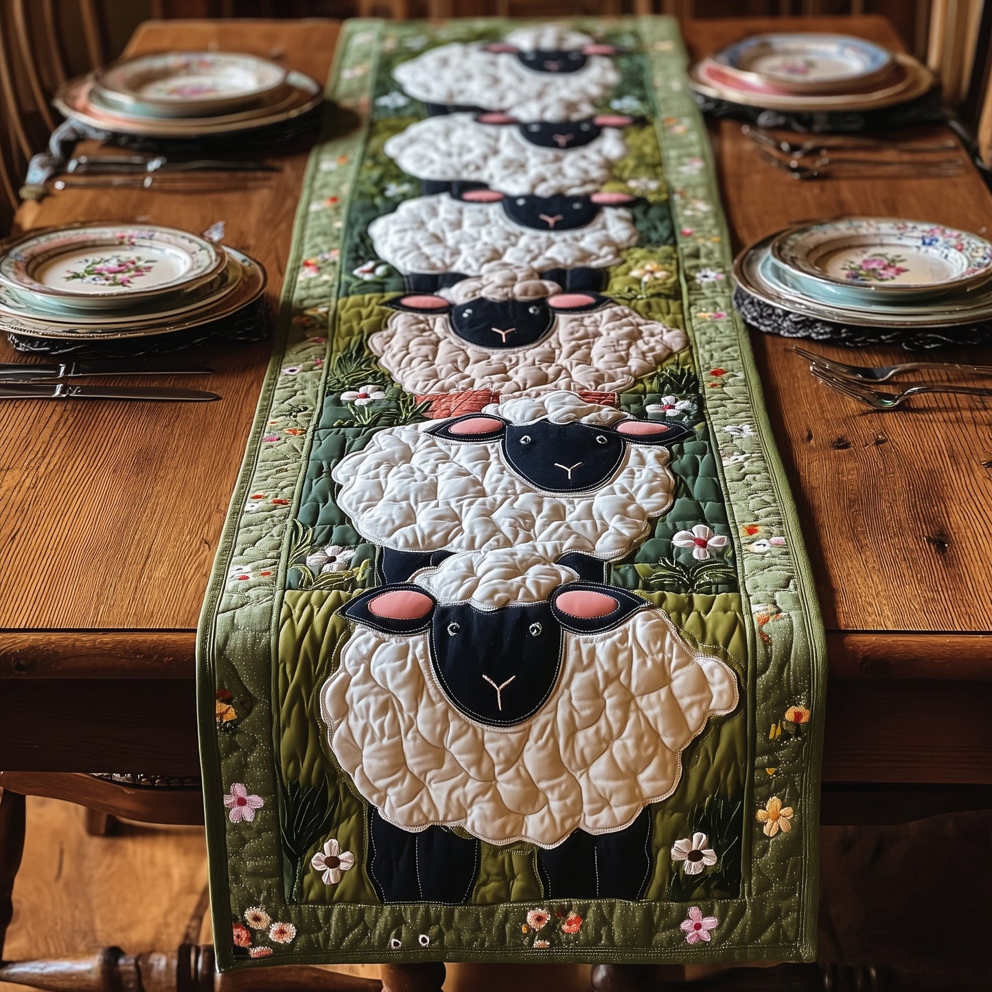 Sheep Quilted Table Runner GFTOMA2339