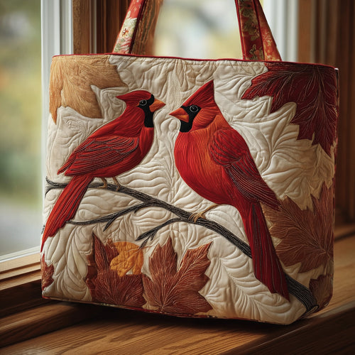 Autumn Cardinals Quilted Tote Bag GFTOMA2367