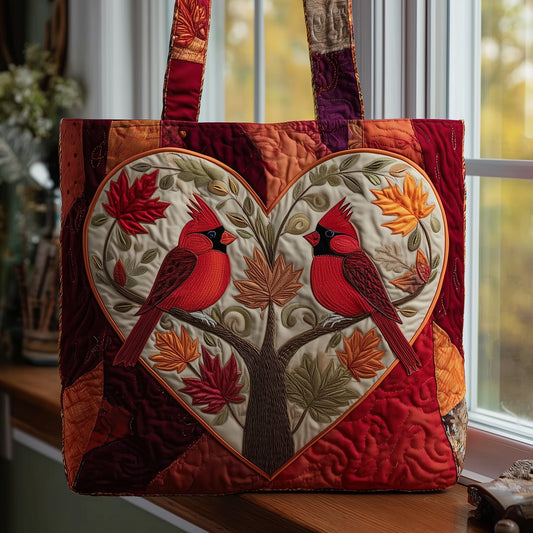 Autumn Cardinals Quilted Tote Bag GFTOMA2368