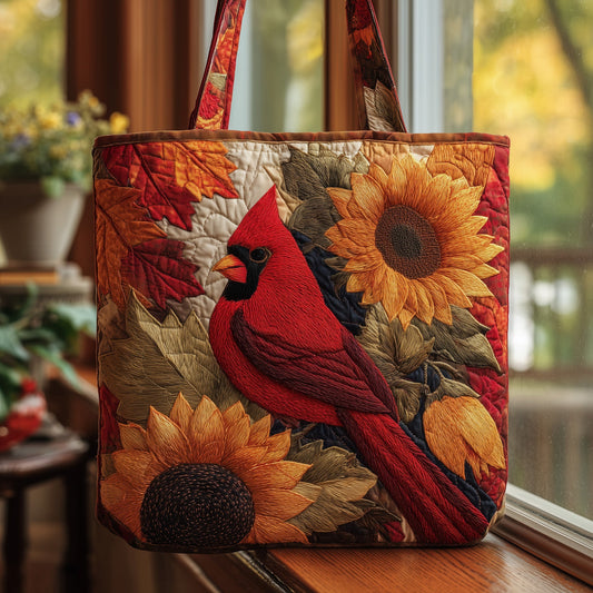 Autumn Cardinals Quilted Tote Bag GFTOMA2373