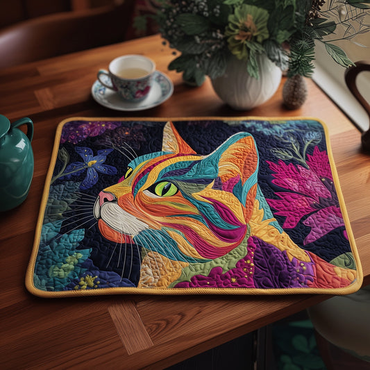 Whimsical Cat Quilted Place Mat GFTOMA2408