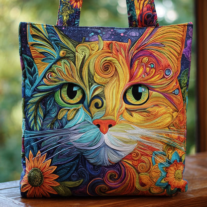 Mystic Cat Quilted Tote Bag GFTOMA2420
