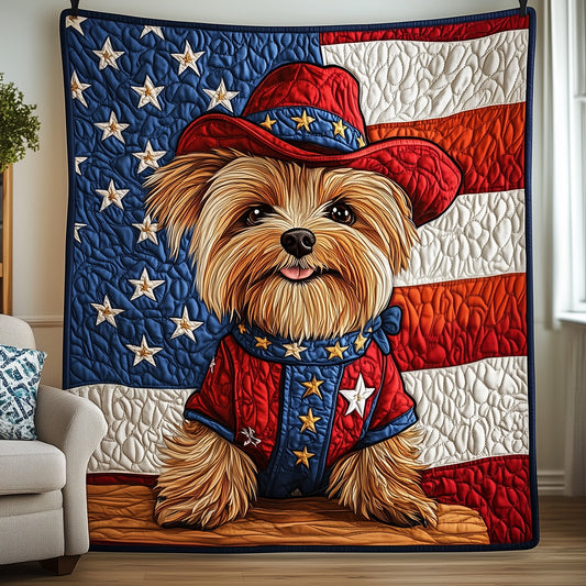 Yorkshire Terrier Quilted Blanket GFTOMA254