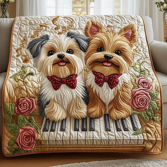 Yorkshire Terrier Quilted Blanket GFTOMA255