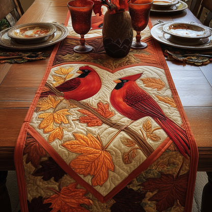 Autumn Cardinals Quilted Table Runner GFTOMA2565