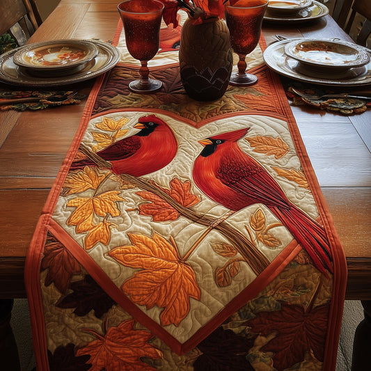 Autumn Cardinals Quilted Table Runner GFTOMA2565