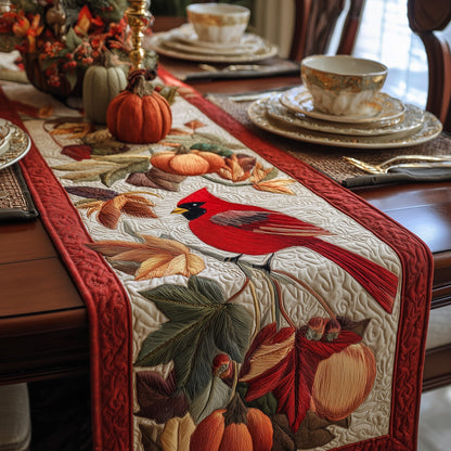 Autumn Cardinals Quilted Table Runner GFTOMA2566